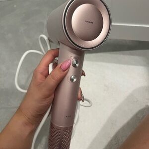 Pink Hair Dryer with Turbo Function